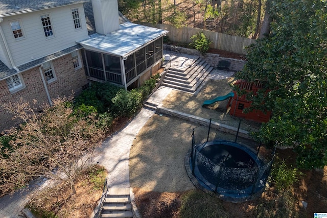 birds eye view of property