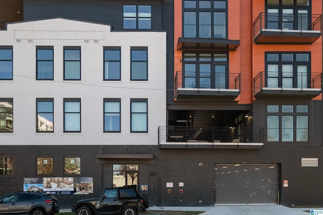 view of building exterior with an attached garage