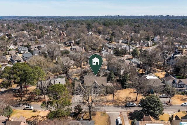 drone / aerial view featuring a residential view