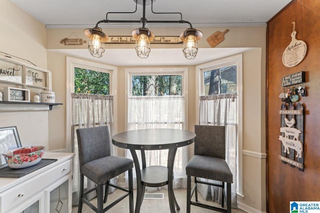 view of dining area