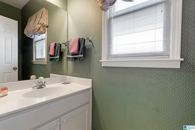 bathroom featuring vanity