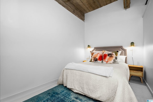 bedroom featuring baseboards