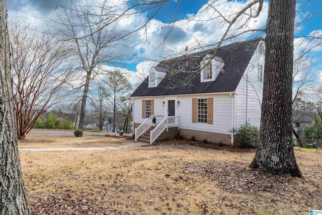 view of cape cod house