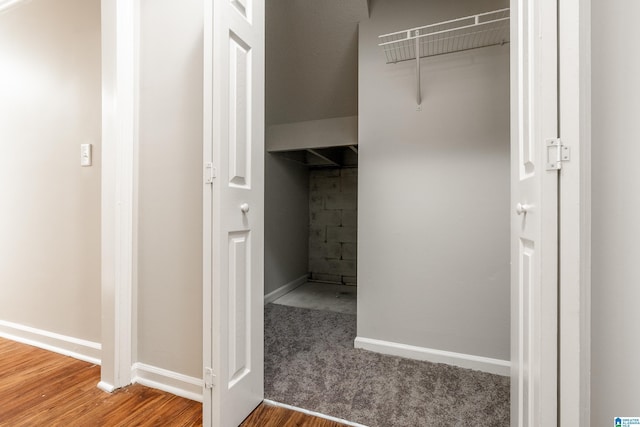 view of closet