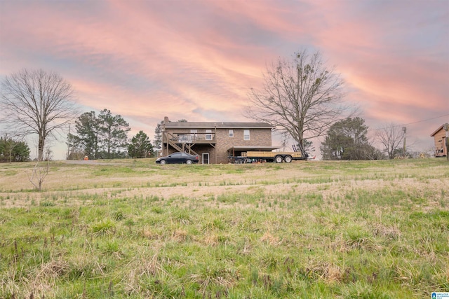 exterior space featuring a rural view