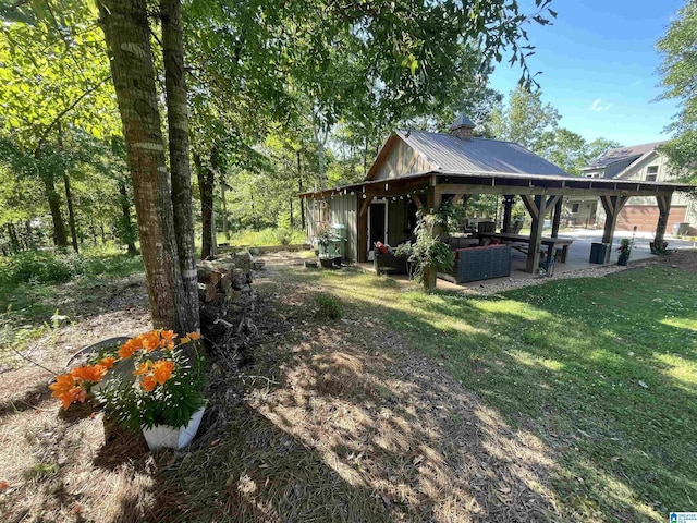 55 Landing Chase, Wedowee, AL 36278 - view of yard with a patio area and a gazebo