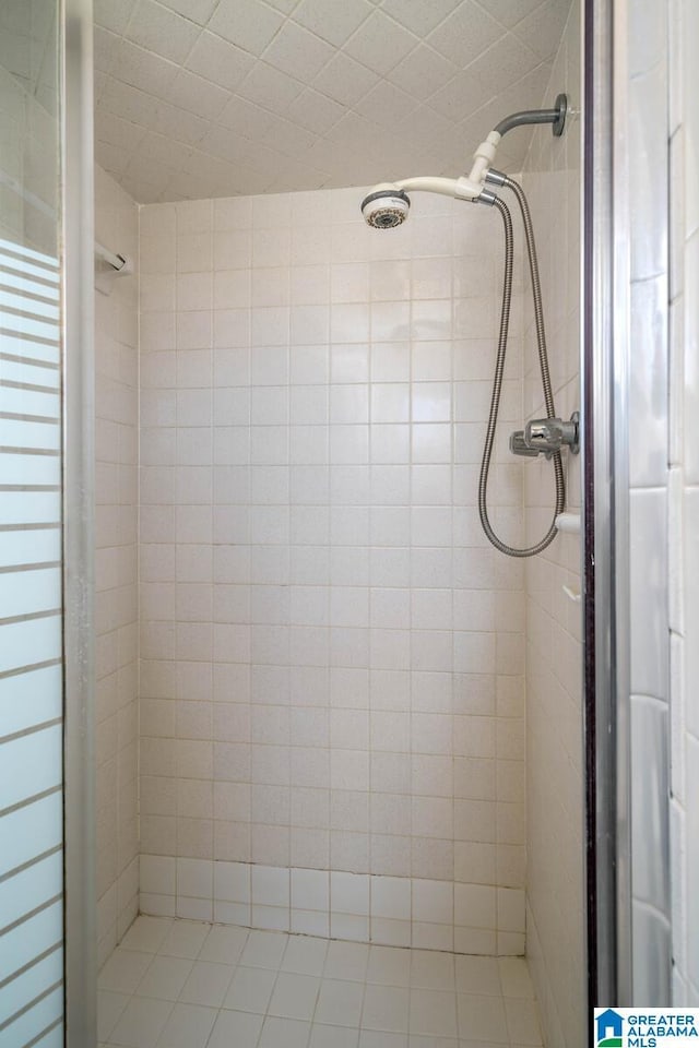 full bathroom with a stall shower