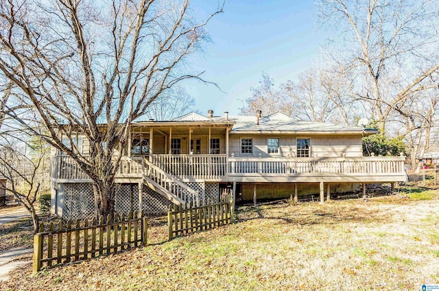 341 Park Rd, Pleasant Grove, AL 35127 - rear view of house featuring stairway and a porch