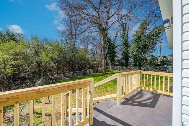 exterior space featuring a yard and fence