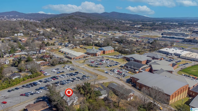 bird's eye view featuring a mountain view