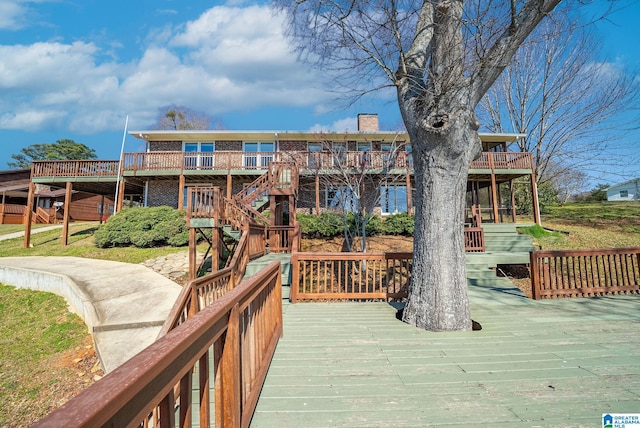 view of wooden terrace