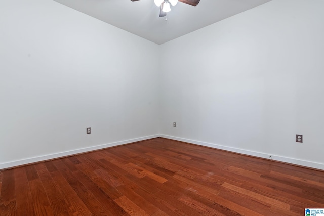 401 20th St S Unit 309, Birmingham, AL 35233 - spare room with wood finished floors, a ceiling fan, and baseboards