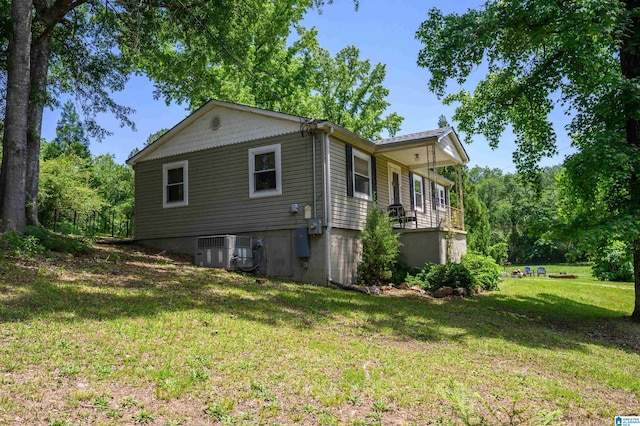 5242 Roy Dr, Helena, AL 35080 - view of side of property with central AC and a yard