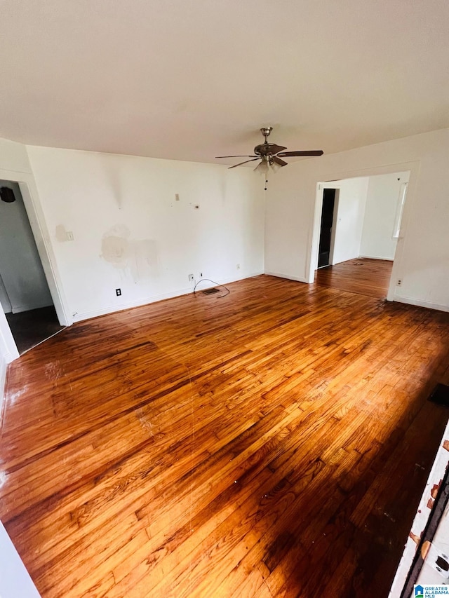1235 18th Way SW, Birmingham, AL 35211 - spare room featuring hardwood / wood-style floors and a ceiling fan