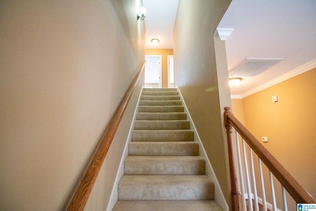 stairs with ornamental molding