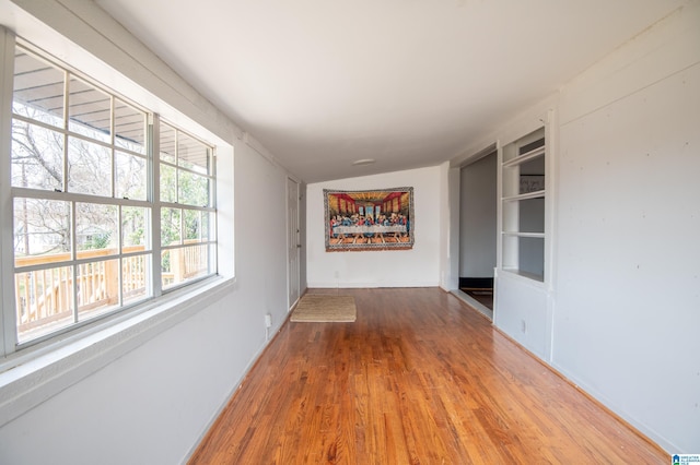 interior space featuring wood finished floors