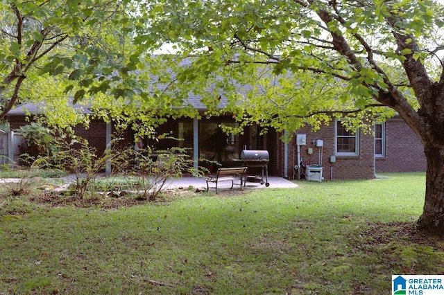 view of yard featuring a patio