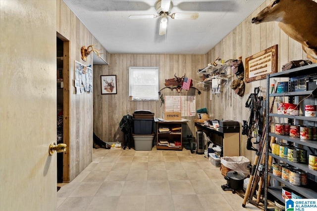236 Oak Ridge Dr, Oneonta, AL 35121 - storage area featuring a ceiling fan