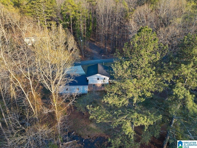 236 Oak Ridge Dr, Oneonta, AL 35121 - birds eye view of property with a wooded view