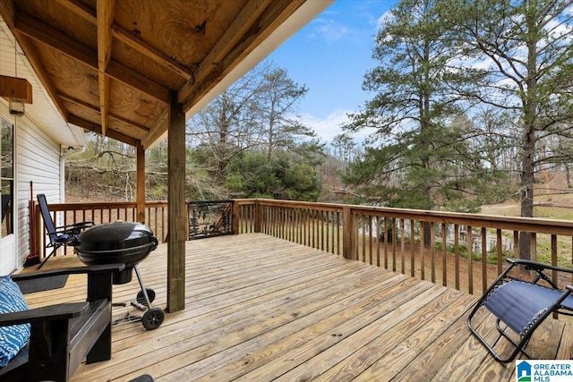 236 Oak Ridge Dr, Oneonta, AL 35121 - view of wooden deck