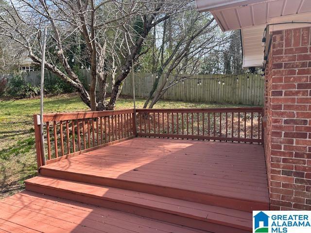 deck with fence