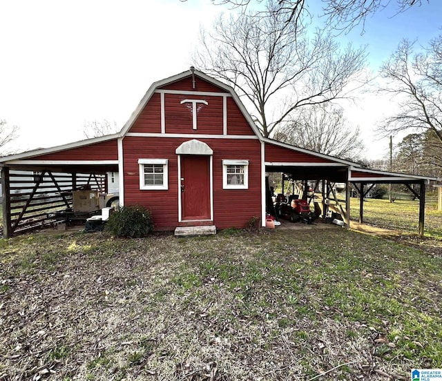 282 Stewart Rd, Cullman, AL 35055 - view of barn featuring a carport