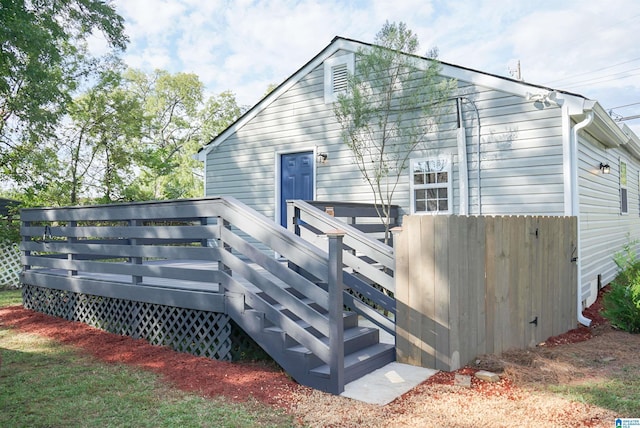 3459 35th Ave N, Birmingham, AL 35207 - rear view of house featuring a deck