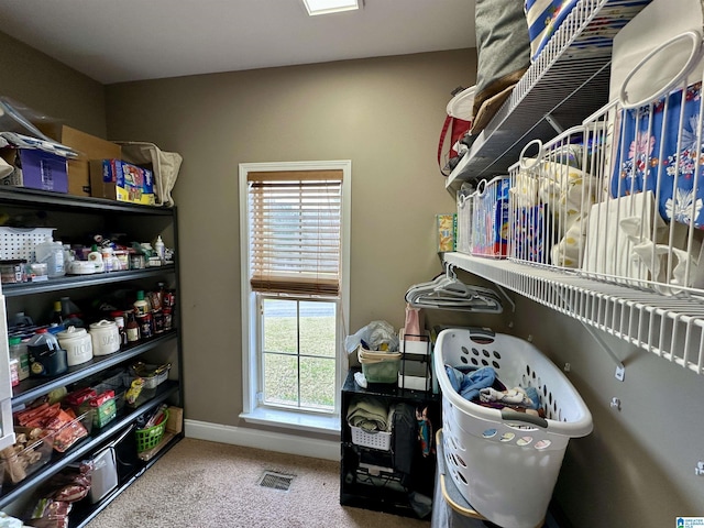 pantry featuring visible vents