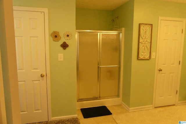1310 County Road 264, Wedowee, AL 36278 - bathroom with baseboards and a stall shower