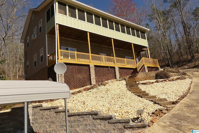 1310 County Road 264, Wedowee, AL 36278 - view of side of property with stairway