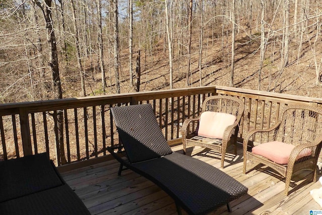 1310 County Road 264, Wedowee, AL 36278 - view of wooden terrace
