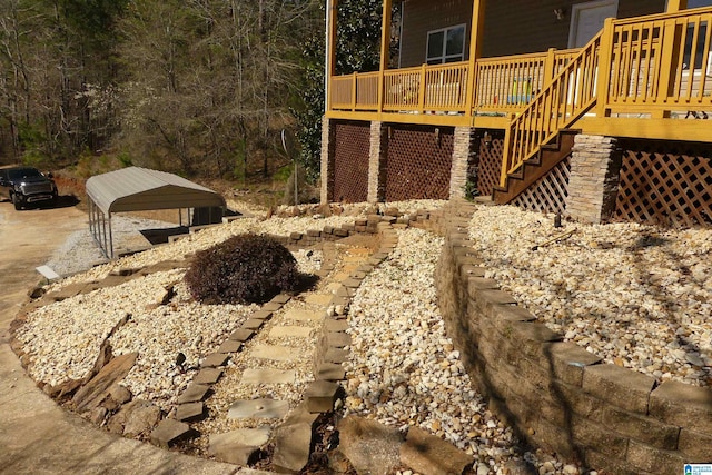 1310 County Road 264, Wedowee, AL 36278 - view of yard with stairs