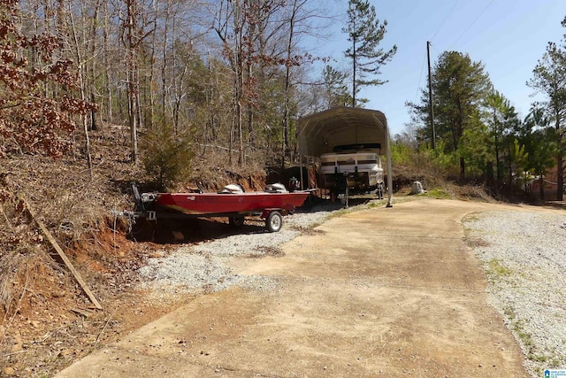 1310 County Road 264, Wedowee, AL 36278 - exterior space with a detached carport and driveway