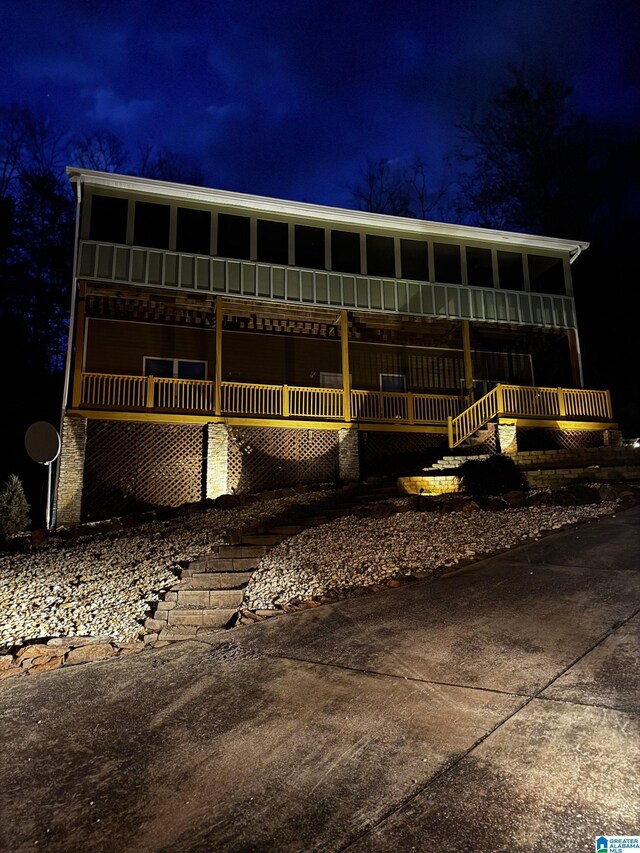 1310 County Road 264, Wedowee, AL 36278 - view of front facade featuring covered porch