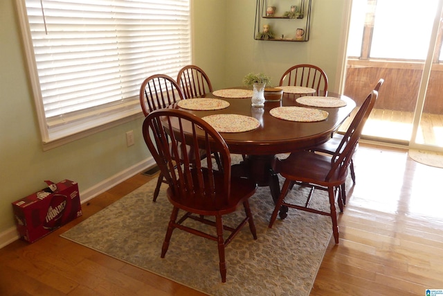 1310 County Road 264, Wedowee, AL 36278 - dining area with baseboards and wood finished floors