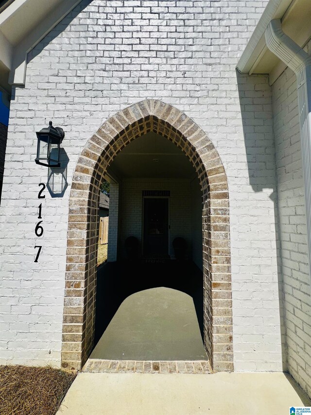 2167 Springfield Dr, Chelsea, AL 35043 - property entrance featuring brick siding