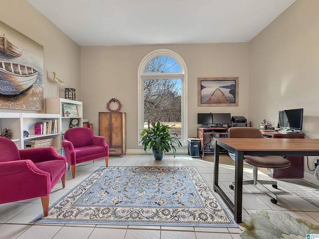 385 Rouse Rd, Sumiton, AL 35148 - office area featuring tile patterned floors