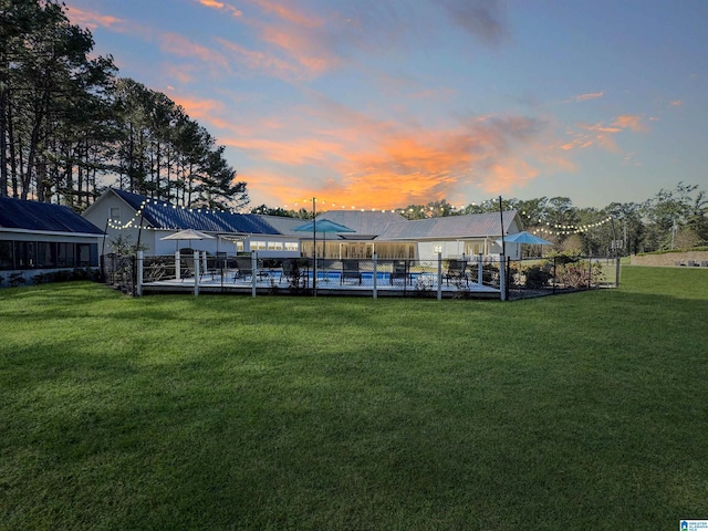 385 Rouse Rd, Sumiton, AL 35148 - dock area with a lawn and fence