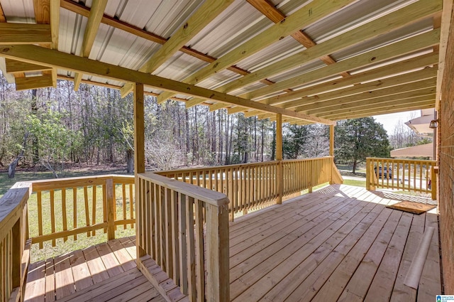 view of wooden terrace