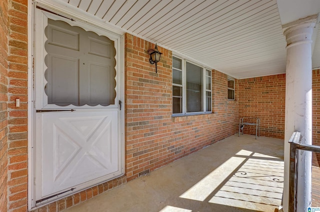 view of patio / terrace with a porch