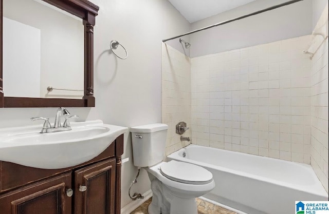 63 Bluebell St, Bessemer, AL 35020 - bathroom with tub / shower combination, toilet, and vanity