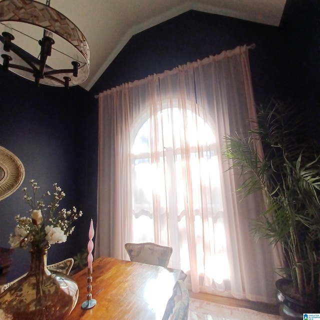 7459 15th Street Rd, Bessemer, AL 35023 - dining area with vaulted ceiling and plenty of natural light