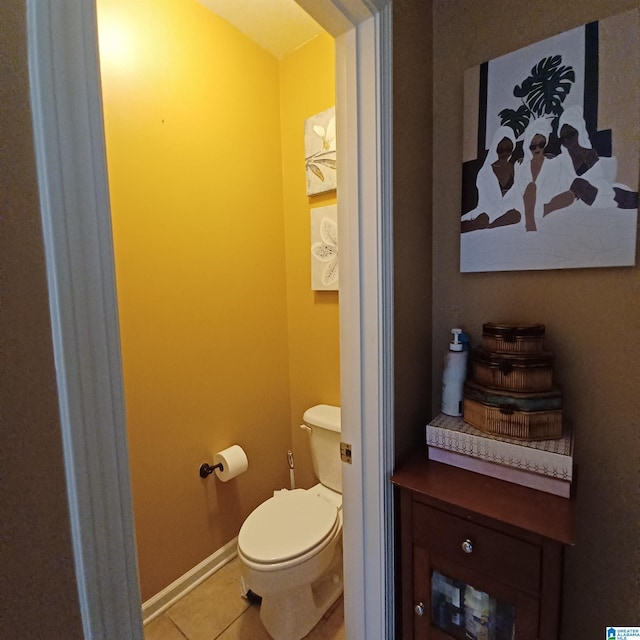 7459 15th Street Rd, Bessemer, AL 35023 - bathroom with tile patterned floors, toilet, and baseboards
