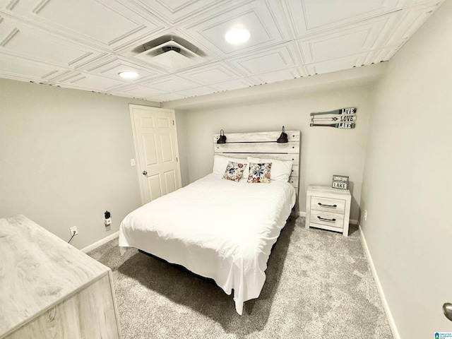 360 Frankies Rd, Vincent, AL 35178 - carpeted bedroom with baseboards, recessed lighting, and an ornate ceiling