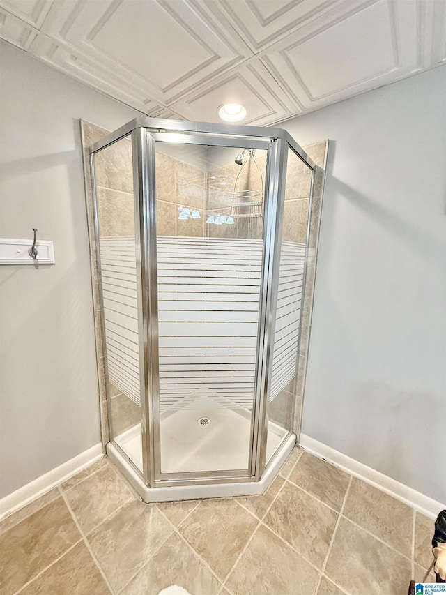 360 Frankies Rd, Vincent, AL 35178 - full bathroom with baseboards and a stall shower