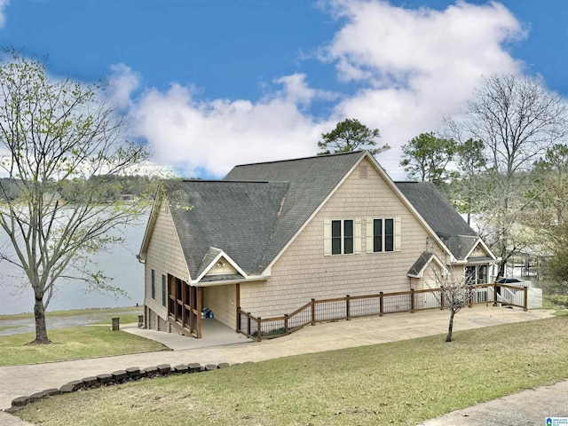 360 Frankies Rd, Vincent, AL 35178 - view of front of house with a front lawn, a patio, and roof with shingles