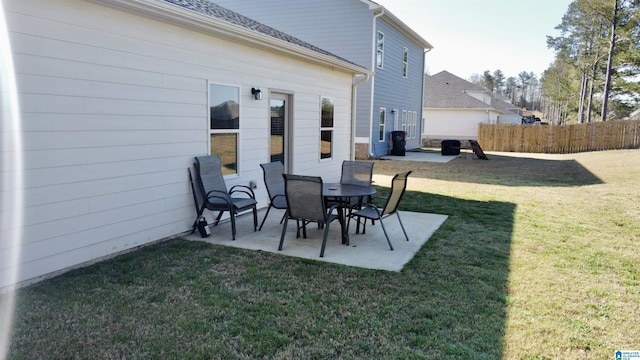 exterior space with a patio area and fence
