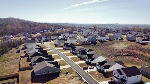 aerial view featuring a residential view