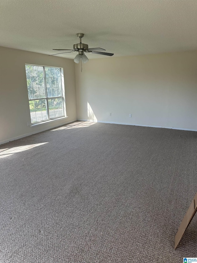 3825 County Road 715, Cullman, AL 35055 - carpeted spare room featuring a textured ceiling and ceiling fan