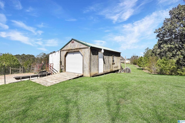 exterior space featuring an outdoor structure